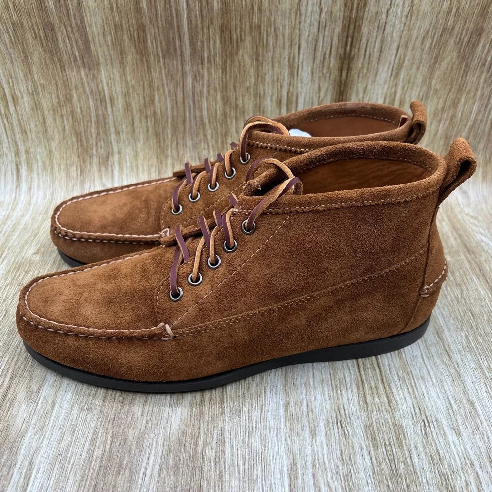 Brooks Brothers Hayden Camp Chukka Boots Men's Size 11 Brown Suede Moc Toe 5229